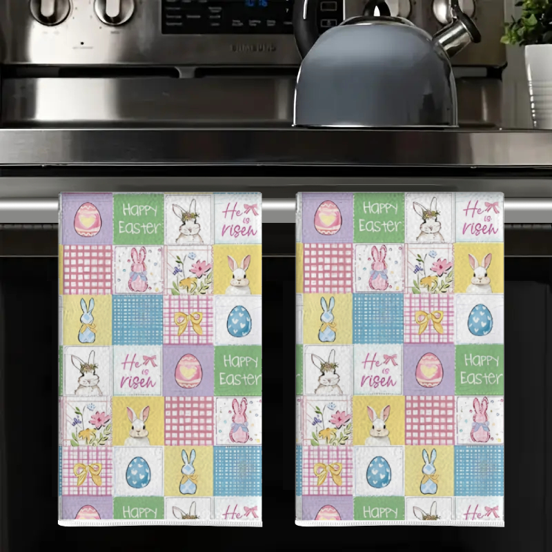 2Pcs, Easter Macron Plaid Bunn - مراجعة Home Cooking Is The Best وسعره