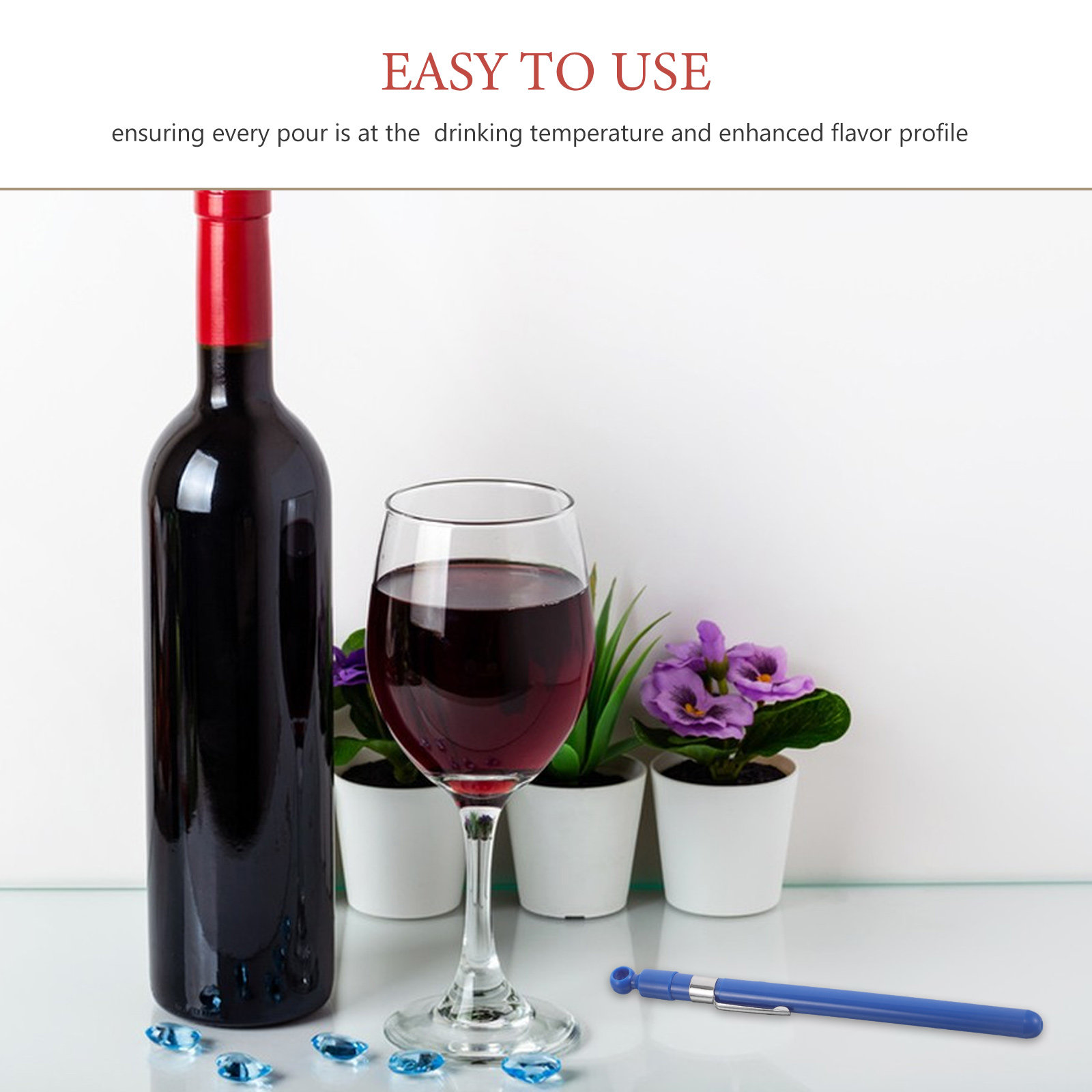 Glass Wine Thermometer Easy Re - مراجعة Home Cooking In وسعره