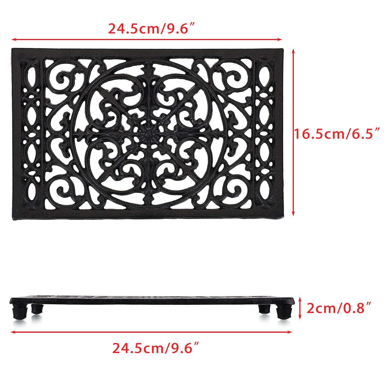 Rectangle Cast Iron Trivet Hea - مراجعة Dosa Pan Iron وسعره
