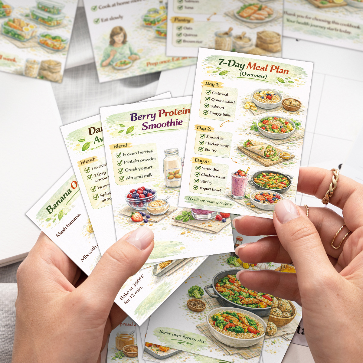 24pcs Cooking Recipe Cards Wit - مراجعة Home Cooking Recipe وسعره