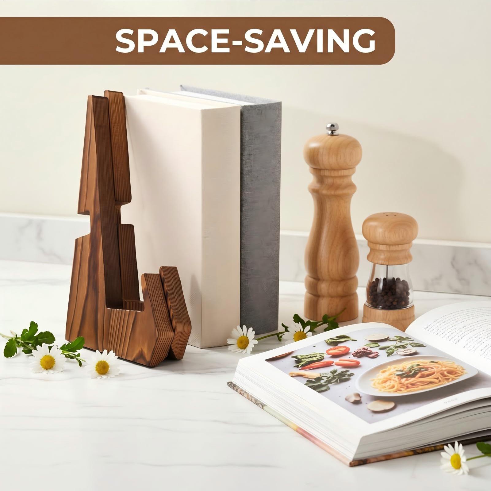 Cookbook Stand Rustic Foldable - مراجعة Home Cooking Recipe وسعره