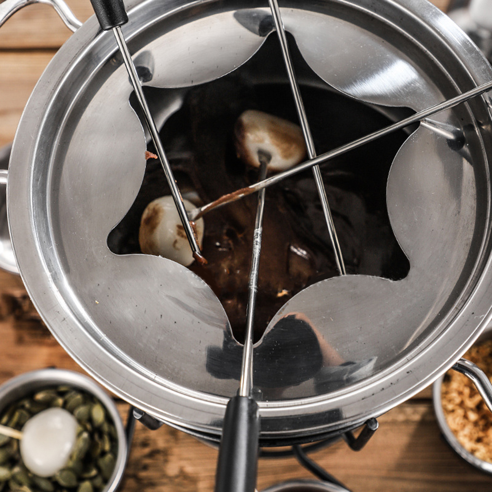 Fondue Pot Set Chocolate Butte - مراجعة Home Cooking In وسعره
