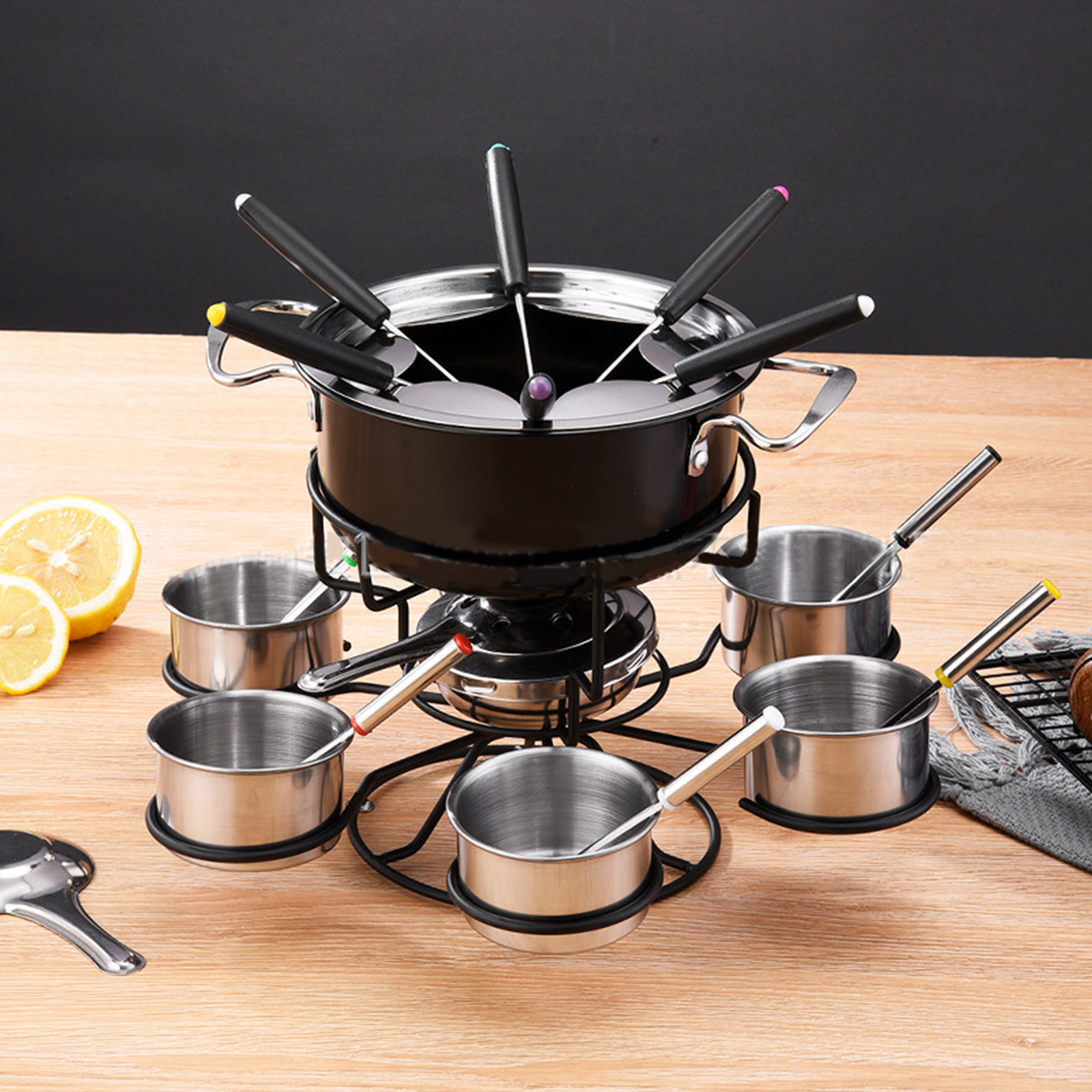 Fondue Pot Set Chocolate Butte - مراجعة Home Cooking In وسعره