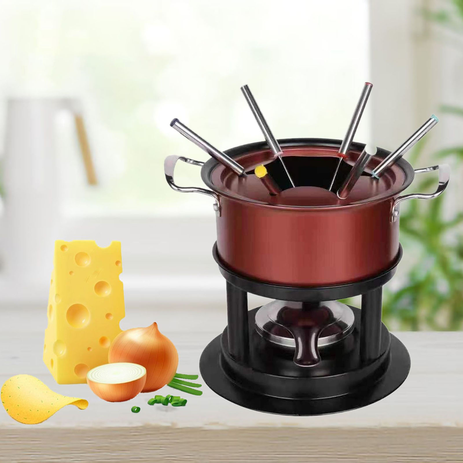 Fondue Pot Set Chocolate Butte - مراجعة Home Cooking In وسعره