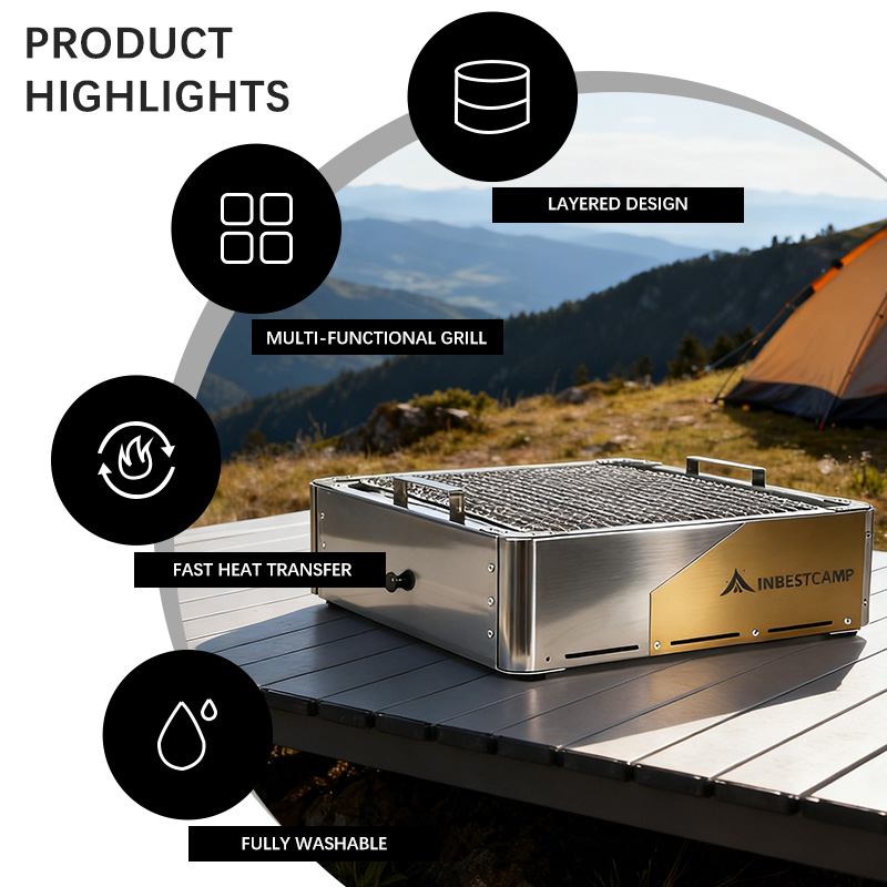 INBESTCAMP Suitable BBQ Layere - مراجعة Home Cooking Experience وسعره