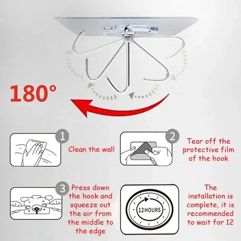 20/10PCS Hook Self-Adhesive PV - مراجعة Home Cooking Delivery وسعره