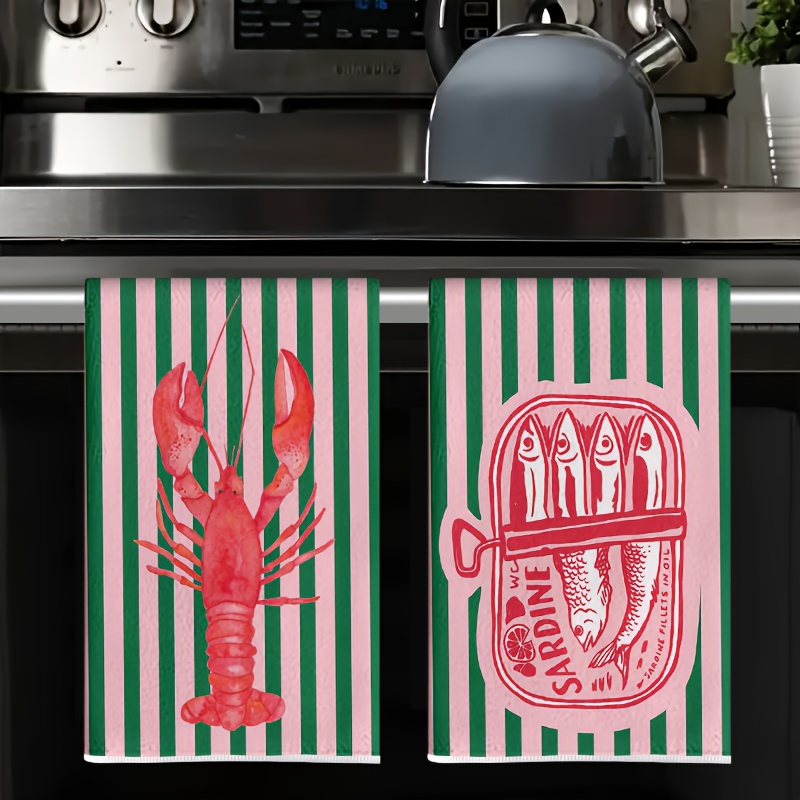 2Pcs, American Retro Striped S - مراجعة Home Cooking Is The Best وسعره