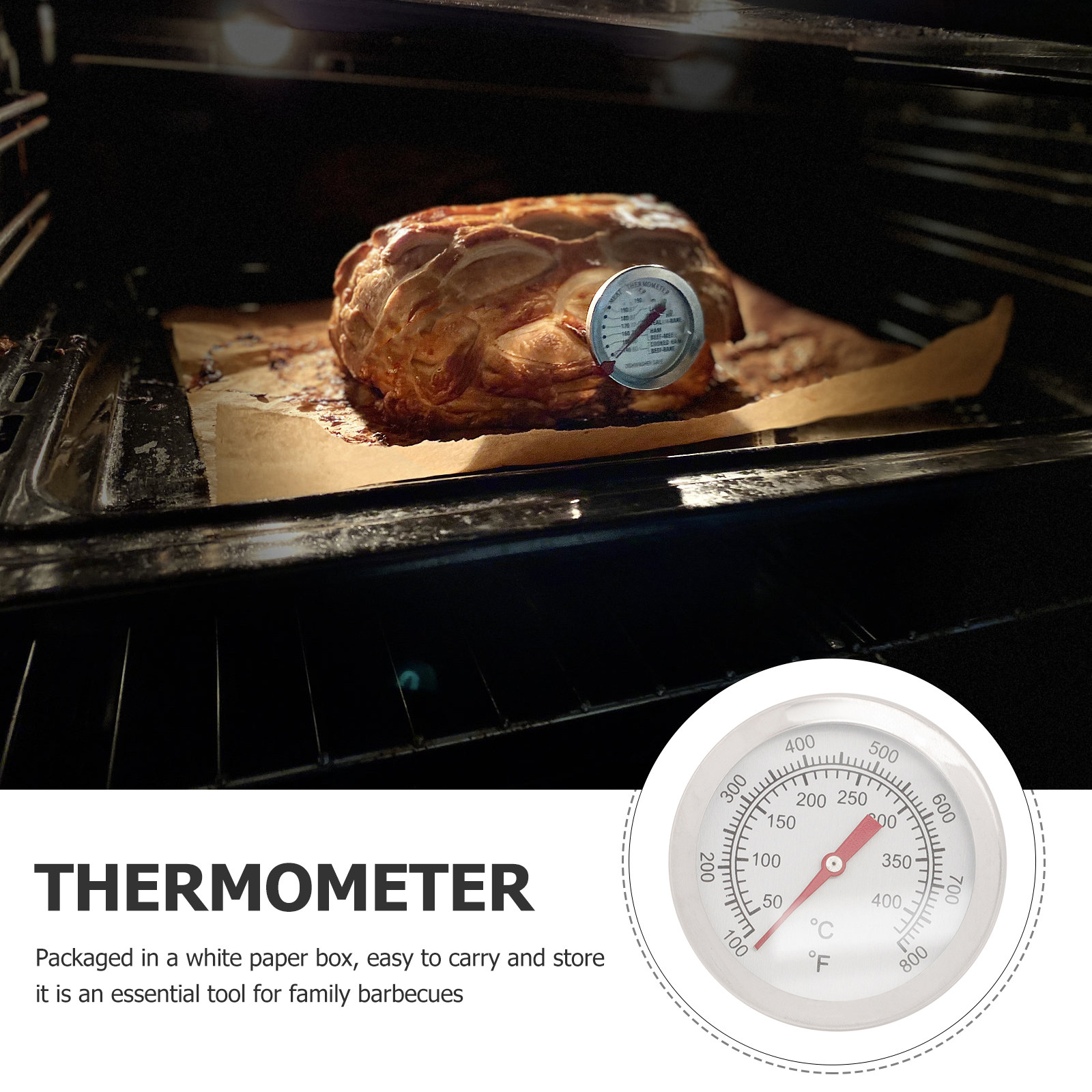 Large Dial Oven Thermometer St - مراجعة Home Cooking In وسعره