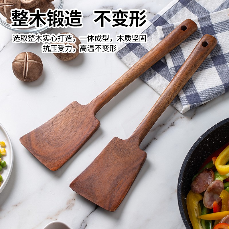 1PC-Wooden spatula for non-sti - مراجعة Home Cooking Delivery وسعره