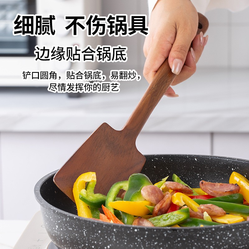 1PC-Wooden spatula for non-sti - مراجعة Home Cooking Delivery وسعره