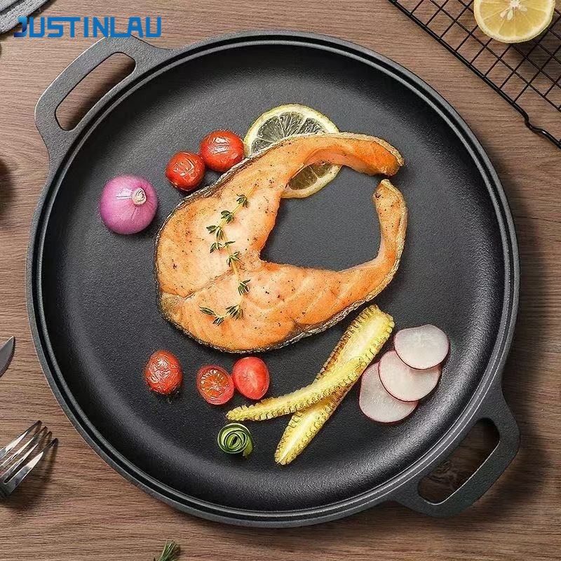 JUSTINLAU Double-Ear Frying Pa - مراجعة Dosa Pan Iron وسعره