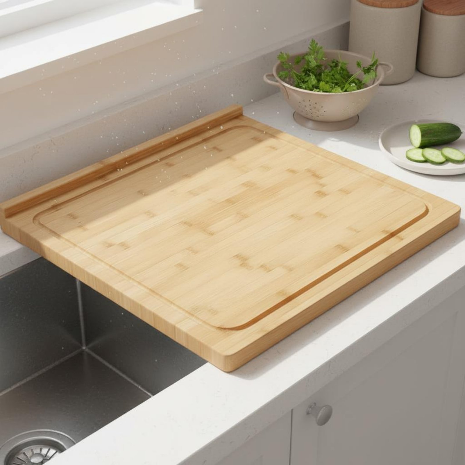 Over the Sink Cutting Board Mu - مراجعة Home Cooking In وسعره