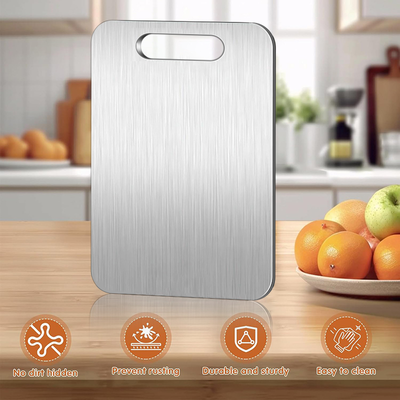 1pc Stainless Steel Cutting Bo - مراجعة Home Cooking In وسعره