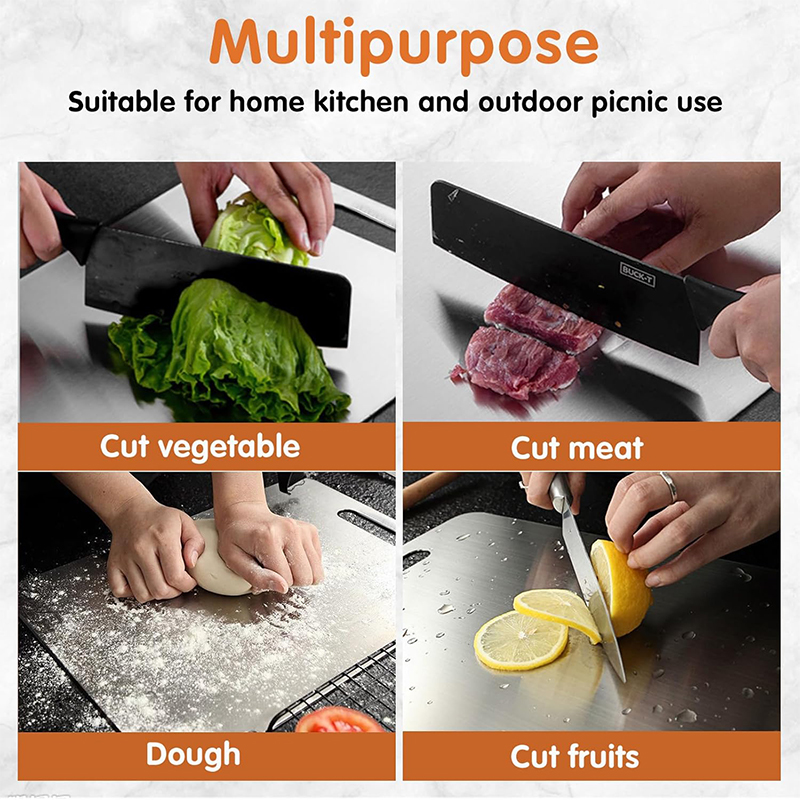 1pc Stainless Steel Cutting Bo - مراجعة Home Cooking In وسعره