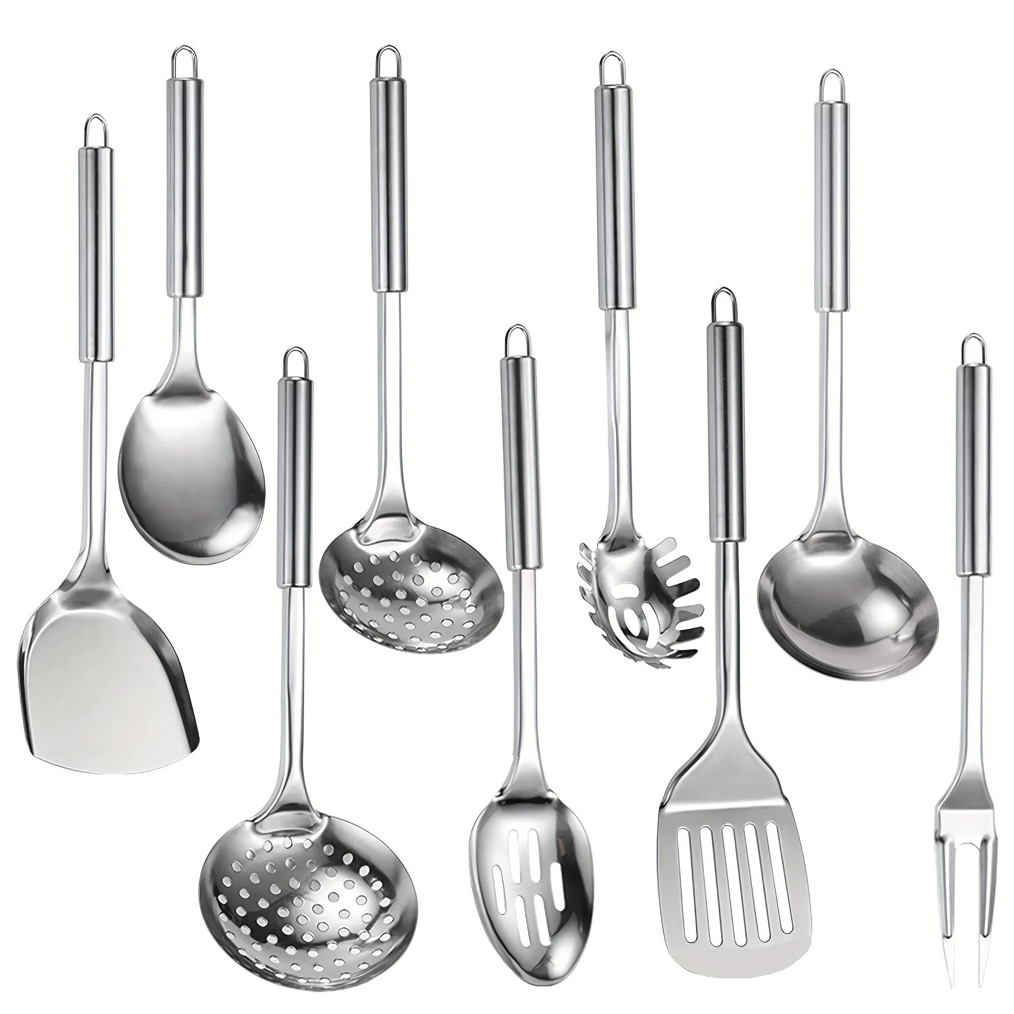 9pcs Cooking Utensil Set, 304  - مراجعة Home Cooking Is The Best وسعره