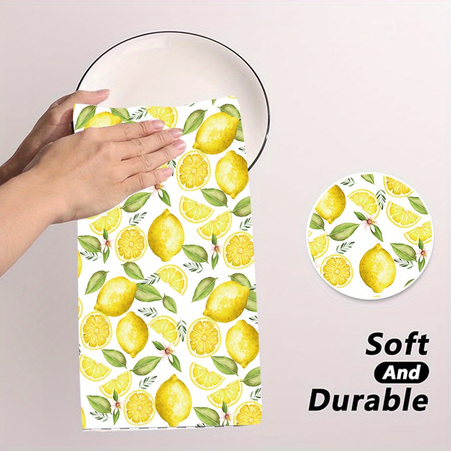 2Pcs, Lemon Wreath Kitchen Tow - مراجعة Home Cooking Is The Best وسعره