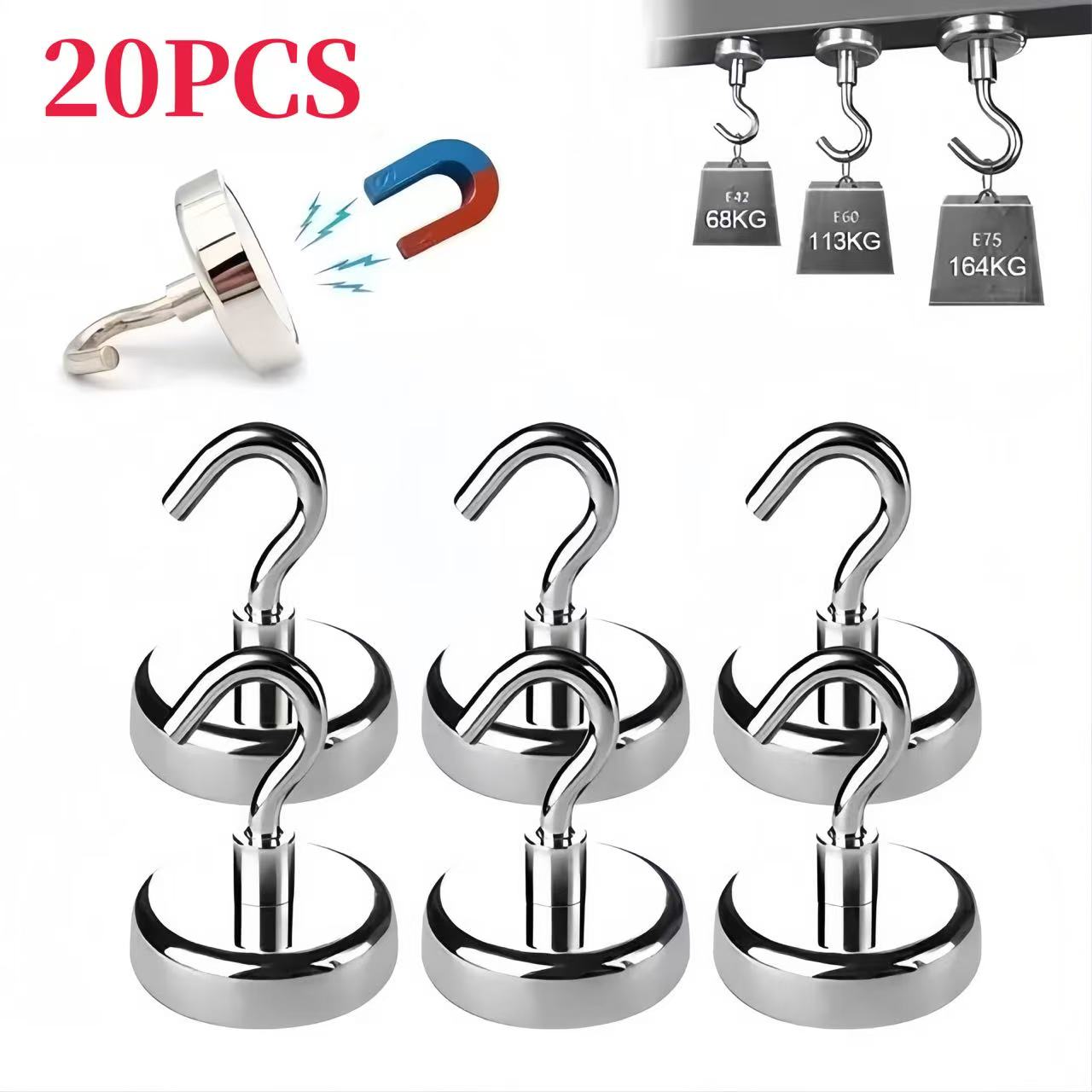 1-10-20PCS Strong Magnet Hooks - مراجعة Home Cooking Delivery وسعره