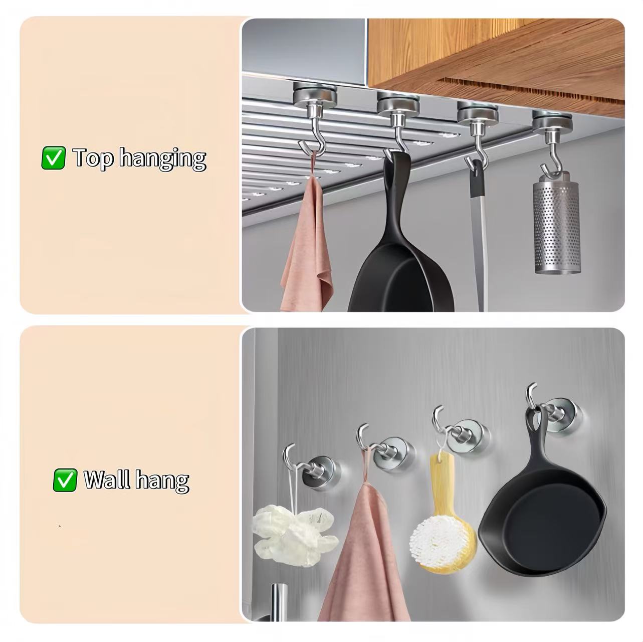 1-10-20PCS Strong Magnet Hooks - مراجعة Home Cooking Delivery وسعره