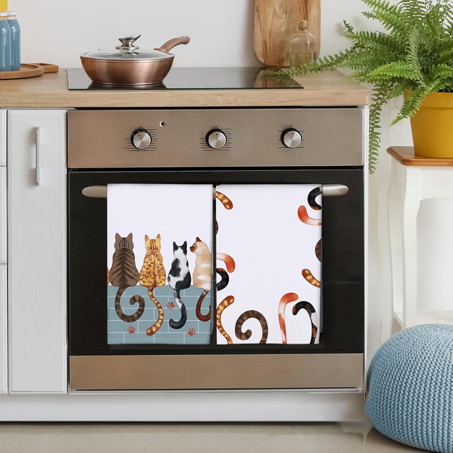 4Pcs, Cat Paw Print Tail Kitch - مراجعة Home Cooking Is The Best وسعره